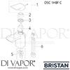 Bristan Descent 1 Hole Bath Filler Spares